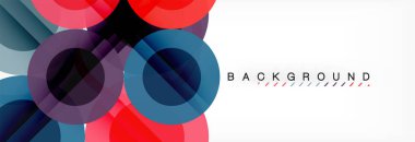 Çakışan daireye arka planı Tasarla