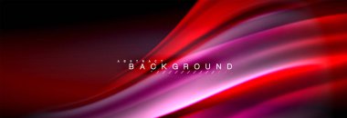 Sıvı renkli dalga satır arkaplanı. Trendy soyut düzeni şablonu için iş veya teknoloji tanıtımı, internet poster ya da web broşür kapak, duvar kağıdı