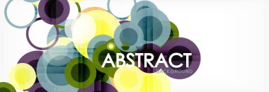 Çakışan daireye arka planı Tasarla