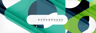 Arka plan daire ve üçgen