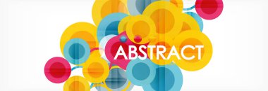 Çakışan daireye arka planı Tasarla