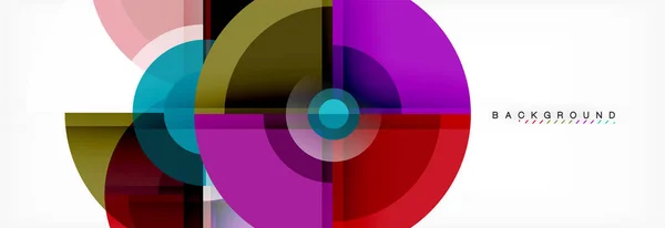 Modèle de fond géométrique moderne cercle fantastique vectoriel — Image vectorielle