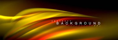 Sıvı renkli dalga satır arkaplanı. Trendy soyut düzeni şablonu için iş veya teknoloji tanıtımı, internet poster ya da web broşür kapak, duvar kağıdı