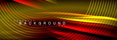 Sıvı renkli dalga satır arkaplanı. Trendy soyut düzeni şablonu için iş veya teknoloji tanıtımı, internet poster ya da web broşür kapak, duvar kağıdı