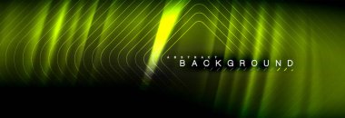 Neon parlayan sıvı dalga çizgileri, sihirli enerji uzay ışığı konsepti, soyut arka plan duvar kağıdı tasarımı