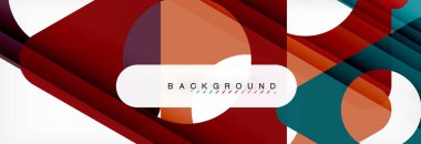 Arka plan daire ve üçgen