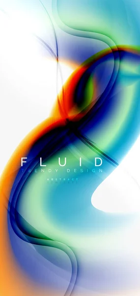 Fondo abstracto de onda fluida — Vector de stock