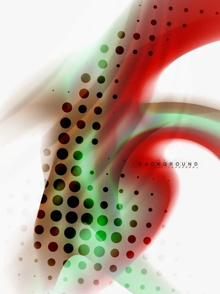 抽象的な背景 - 液体色波の流れ — ストックベクタ