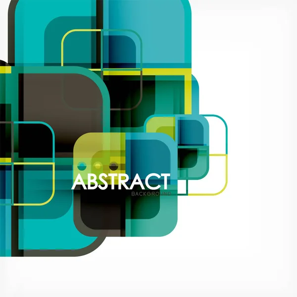 Streszczenie tło, placu kształty geometryczne skład — Wektor stockowy