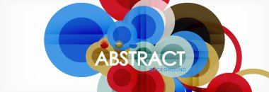 Çakışan daireye arka planı Tasarla