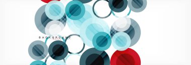 Soyut renkli geometrik kompozisyon - çok renkli daire arka plan