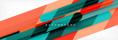 Soyut renkli çizgiler, modern geometrik arka plan tasarım