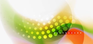 Renk akan dalga, trendy sıvı tasarım şablonu