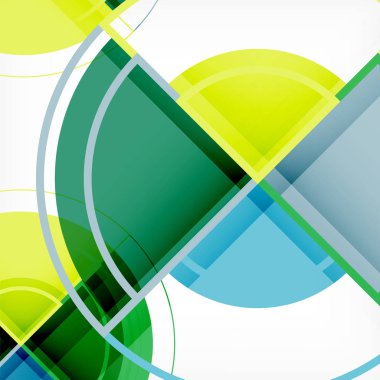 Yaratıcı 3d etkisi ile geometrik arka plan daire