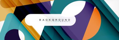 Arka plan daire ve üçgen