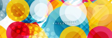 Çakışan daireye arka planı Tasarla