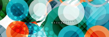 Çakışan daireye arka planı Tasarla