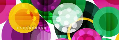 Çakışan daireye arka planı Tasarla