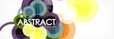 Çakışan daireye arka planı Tasarla