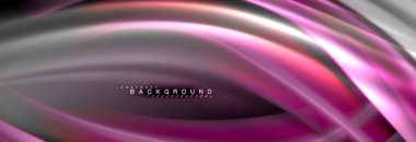 Sıvı renkli dalga satır arkaplanı. Trendy soyut düzeni şablonu için iş veya teknoloji tanıtımı, internet poster ya da web broşür kapak, duvar kağıdı