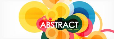 Çakışan daireye arka planı Tasarla