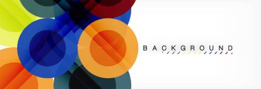 Çakışan daireye arka planı Tasarla