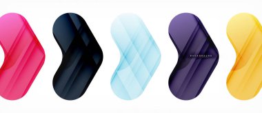 Renkli parlak oklar arka plan soyut