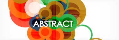 Çakışan daireye arka planı Tasarla