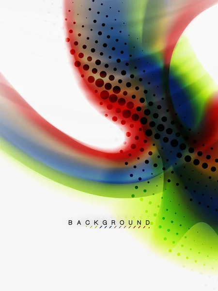 Fond abstrait flux de couleur, conception liquide — Image vectorielle