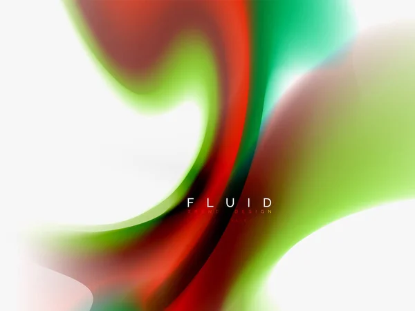 Diseño abstracto de colores fluidos fondo — Vector de stock