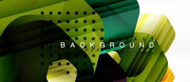 Çok renkli altıgenler geometrik arka plan vektör