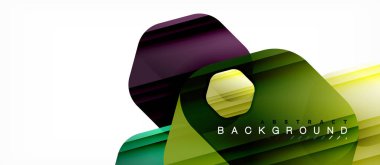 Çok renkli altıgenler geometrik arka plan vektör