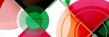 Vektör fantastik daire modern geometrik arka plan şablonu