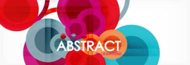 Çakışan daireye arka planı Tasarla