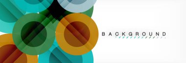 Çakışan daireye arka planı Tasarla