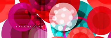 Çakışan daireye arka planı Tasarla