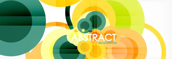 Círculo composición fondo abstracto — Vector de stock