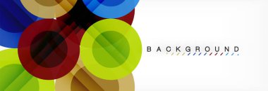 Çakışan daireye arka planı Tasarla