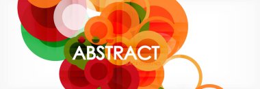 Çakışan daireye arka planı Tasarla