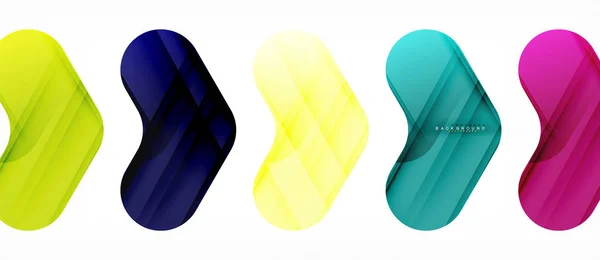 Flechas brillantes de colores fondo abstracto — Vector de stock