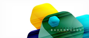 Çok renkli altıgenler geometrik arka plan vektör