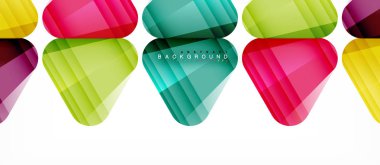 Cam üçgenler modern geometrik kompozisyon, arka plan