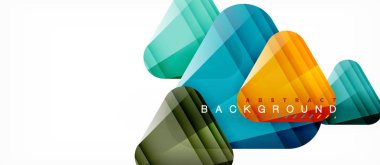 Cam üçgenler modern geometrik kompozisyon, arka plan