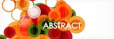 Çakışan daireye arka planı Tasarla