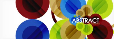 Çakışan daireye arka planı Tasarla