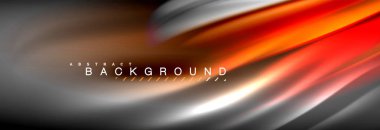 Sıvı renkli dalga satır arkaplanı. Trendy soyut düzeni şablonu için iş veya teknoloji tanıtımı, internet poster ya da web broşür kapak, duvar kağıdı