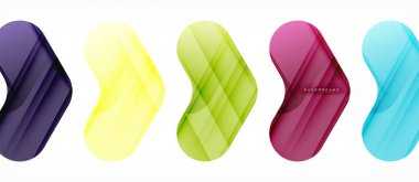 Arka plan, temiz modern geometrik tasarım renkli parlak okları soyut