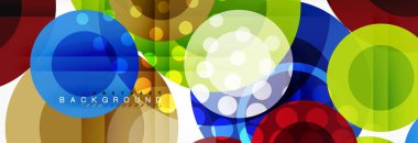 Çakışan daireye arka planı Tasarla