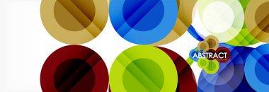 Çakışan daireye arka planı Tasarla