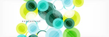 Çakışan daireye arka planı Tasarla